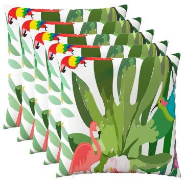 Federa 6 pcs HEERLEN Multicolore 65 x 65 cm Poliestere