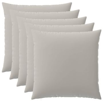 Federa 6 pcs HEERLEN Grigio 65 x 65 cm Poliestere