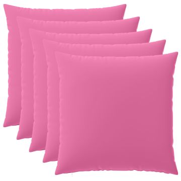 Federa 6 pcs HEERLEN Rosa 65 x 65 cm Poliestere