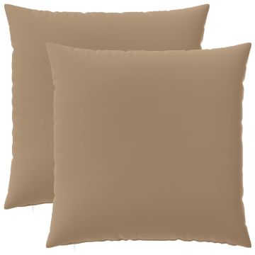 Federa 2 pz HEERLEN Tortora 65 x 65 cm Poliestere
