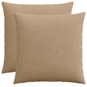 Federa 2 pcs HEERLEN Marrone 70 x 70 cm corduroy