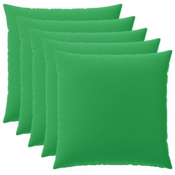 Federa 6 pcs HEERLEN Verde 80 x 80 cm Poliestere