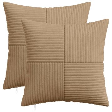 Federa 2 pcs ALMELO Marrone 35 x 35 cm corduroy