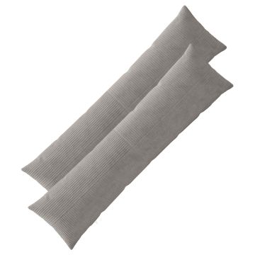Federa 2 pcs ALMELO Grigio Chiaro 40 x 145 cm corduroy