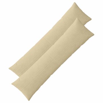 Federa 2 pz ALMELO Grigio Verde 40 x 145 cm corduroy