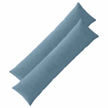 Federa 2 pcs ALMELO Blu 40 x 145 cm corduroy