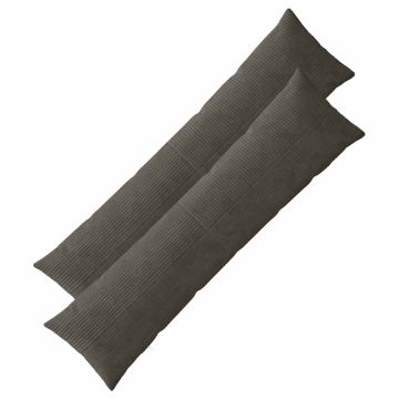 Federa 2 pcs ALMELO Antracite 40 x 145 cm corduroy