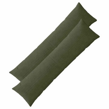 Federa 2 pcs ALMELO Verde 40 x 145 cm corduroy