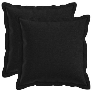 Federa 2 pcs HOUTEN Nero 30 x 30 cm Lino