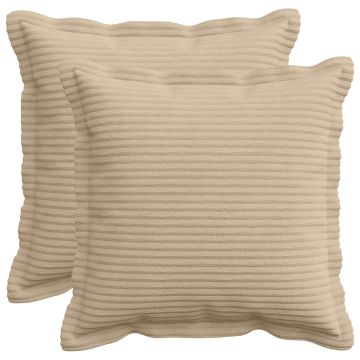 Federa 2 pz HOUTEN Tortora 30 x 30 cm corduroy