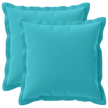 Federa 2 pz HOUTEN Turchese 30 x 30 cm Poliestere