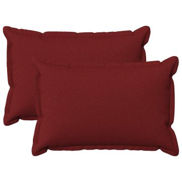 Federa 2 pcs HOUTEN Rosso Vino 30 x 50 cm Lino