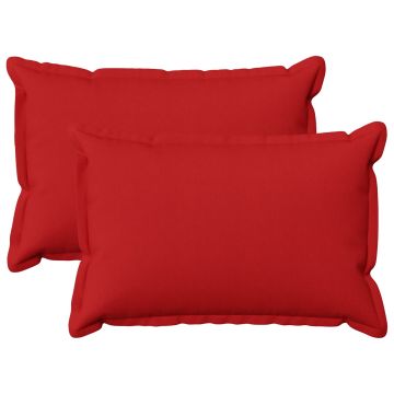 Federa 2 pcs HOUTEN Rosso 30 x 50 cm Lino