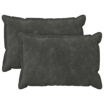 Federa 2 pcs HOUTEN Antracite 30 x 50 cm Fleece in microfibra