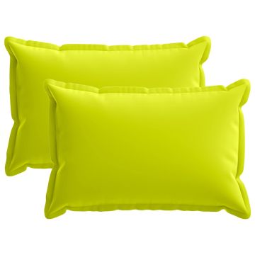Federa 2 pz HOUTEN Verde brillante. 30 x 50 cm Poliestere