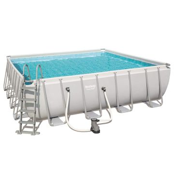 Bestway Power Steel Set Piscina Quadrata 488x488x122 cm 56626