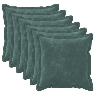 Federa 6 pcs HOUTEN Blu mare 35 x 35 cm Fleece in microfibra