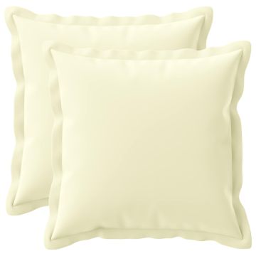 Federa 2 pz HOUTEN Crema 35 x 35 cm Poliestere