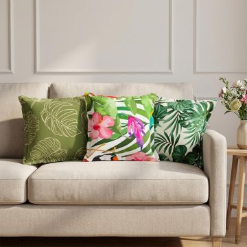 Federa 2 pz HOUTEN Multicolore 35 x 35 cm Poliestere