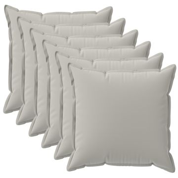 Federa 6 pz HOUTEN Grigio 35 x 35 cm Poliestere