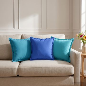 Federa 6 pz HOUTEN Azzurro 35 x 35 cm Poliestere
