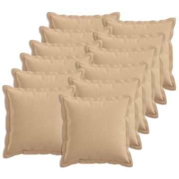 Federa 12 pcs HOUTEN Crema 40 x 40 cm Lino