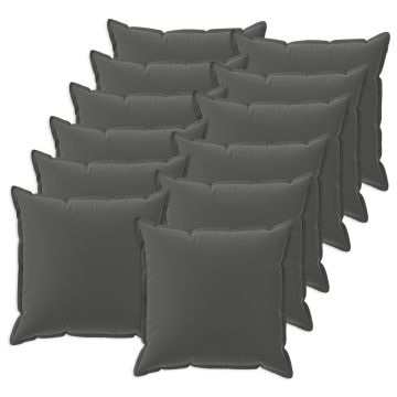 Federa 12 pz HOUTEN Antracite 40 x 40 cm Poliestere