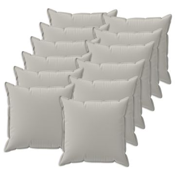 Federa 12 pz HOUTEN Grigio 40 x 40 cm Poliestere