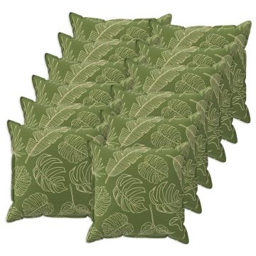 Federa 12 pz HOUTEN Design a foglia 40 x 40 cm Poliestere
