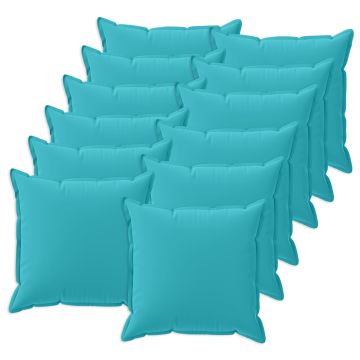 Federa 12 pz HOUTEN Turchese 40 x 40 cm Poliestere