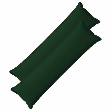 Federa 2 pcs HOUTEN Verde Scuro 40 x 145 cm Lino