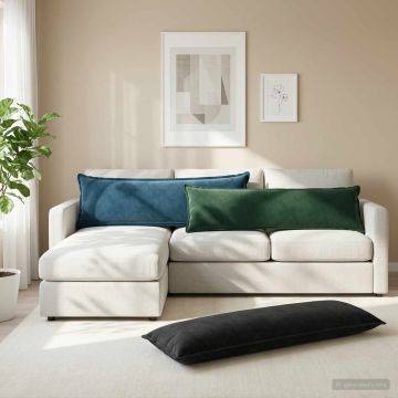 Federa HOUTEN Nero 40 x 145 cm Velluto