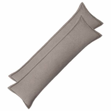 Federa 2 pcs HOUTEN Grigio Chiaro 40 x 145 cm Bouclé