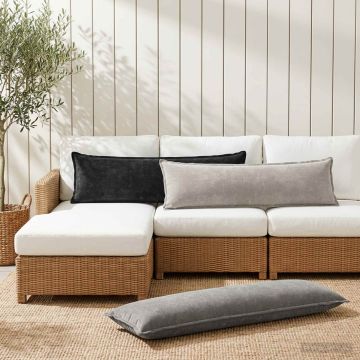 Federa HOUTEN Grigio Chiaro 40 x 145 cm Tessuto Chenille