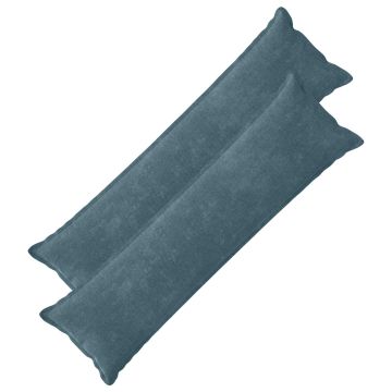 Federa 2 pz HOUTEN Blu 40 x 145 cm Tessuto Chenille