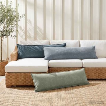 Federa HOUTEN Verde 40 x 145 cm Tessuto Chenille