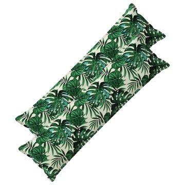 Federa 2 pz HOUTEN Motivo a Foglie 40 x 145 cm Poliestere