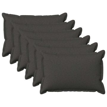 Federa 6 pcs HOUTEN Grigio Scuro 40 x 60 cm Lino