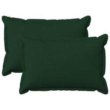 Federa 2 pcs HOUTEN Verde Scuro 40 x 60 cm Lino