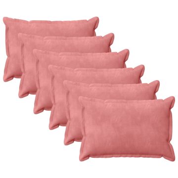 Federa 6 pcs HOUTEN Rosa 40 x 60 cm Velluto