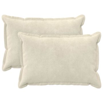 Federa 2 pcs HOUTEN Crema 40 x 60 cm Fleece in microfibra