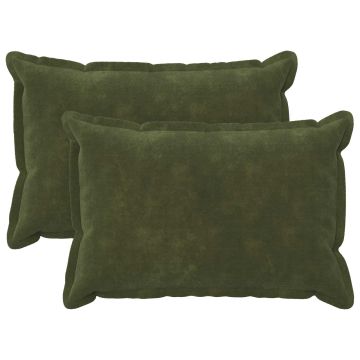 Federa 2 pcs HOUTEN Verde 40 x 60 cm Fleece in microfibra