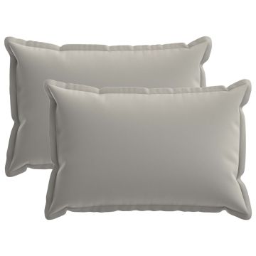 Federa 2 pz HOUTEN Grigio 40 x 60 cm Poliestere