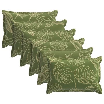 Federa 6 pz HOUTEN Design a foglia 40 x 60 cm Poliestere