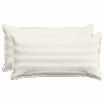 Federa 2 pz HOUTEN Crema 40 x 70 cm corduroy