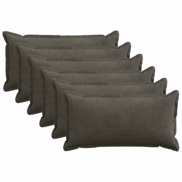 Federa 6 pz HOUTEN Antracite 40 x 70 cm corduroy