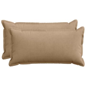 Federa 2 pz HOUTEN Marrone 40 x 70 cm corduroy