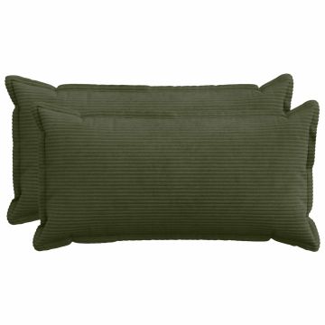Federa 2 pz HOUTEN Verde 40 x 70 cm corduroy