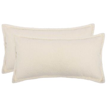 Federa 2 pcs HOUTEN Crema 40 x 70 cm Bouclé