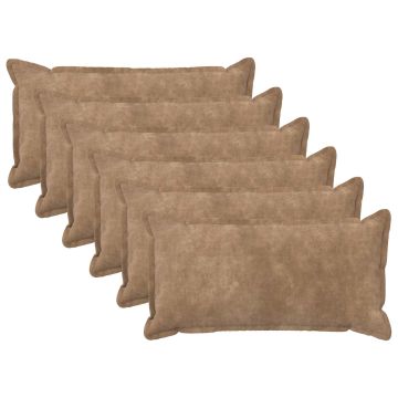 Federa 6 pcs HOUTEN Tortora 40 x 70 cm Fleece in microfibra